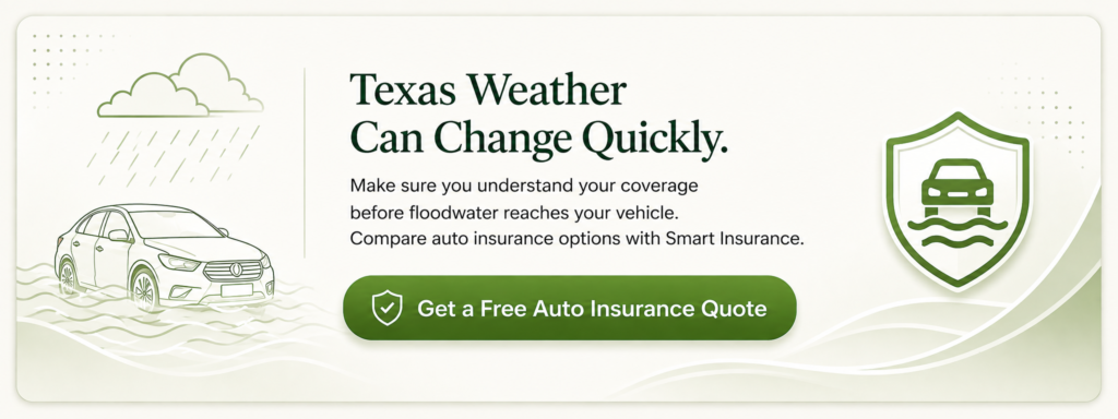 Get a free auto insurance quote for flood coverage in Texas
